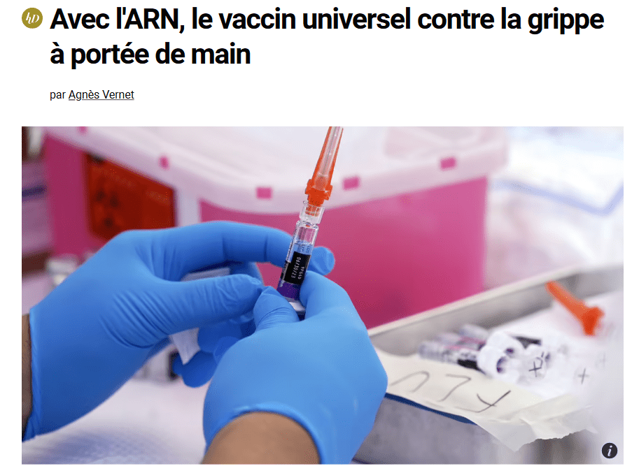 Avec l’ARN, le vaccin universel contre la grippe à portée de main