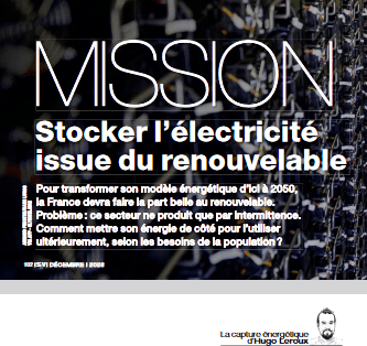 Mission : stocker l’électricité issue du renouvelable