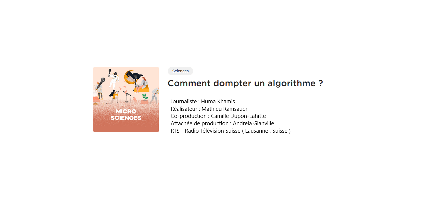 Comment dompter un algorithme ?